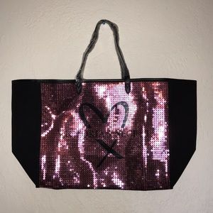 VICTORIA SECRET PINK SEQUIN TOTE